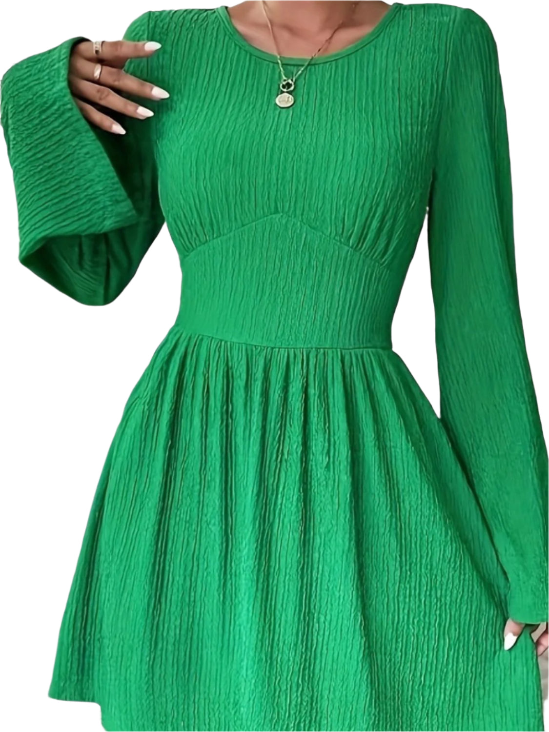 Flare Sleeve Dress