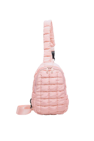 Quilted Nylon Crossbody  Bag