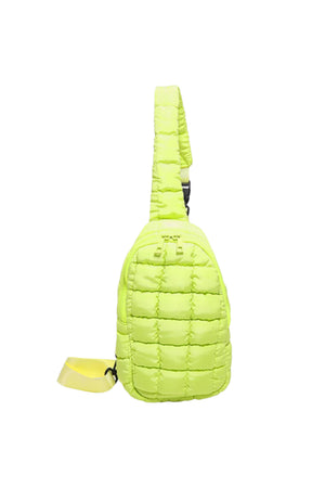 Quilted Nylon Crossbody  Bag