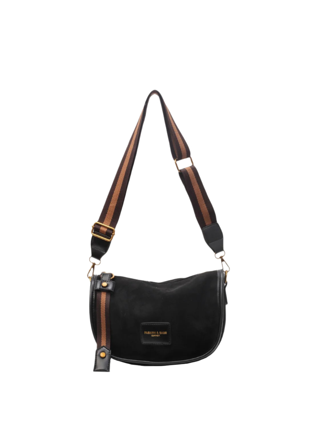 Suede Adjustable Strap Shoulder Bag