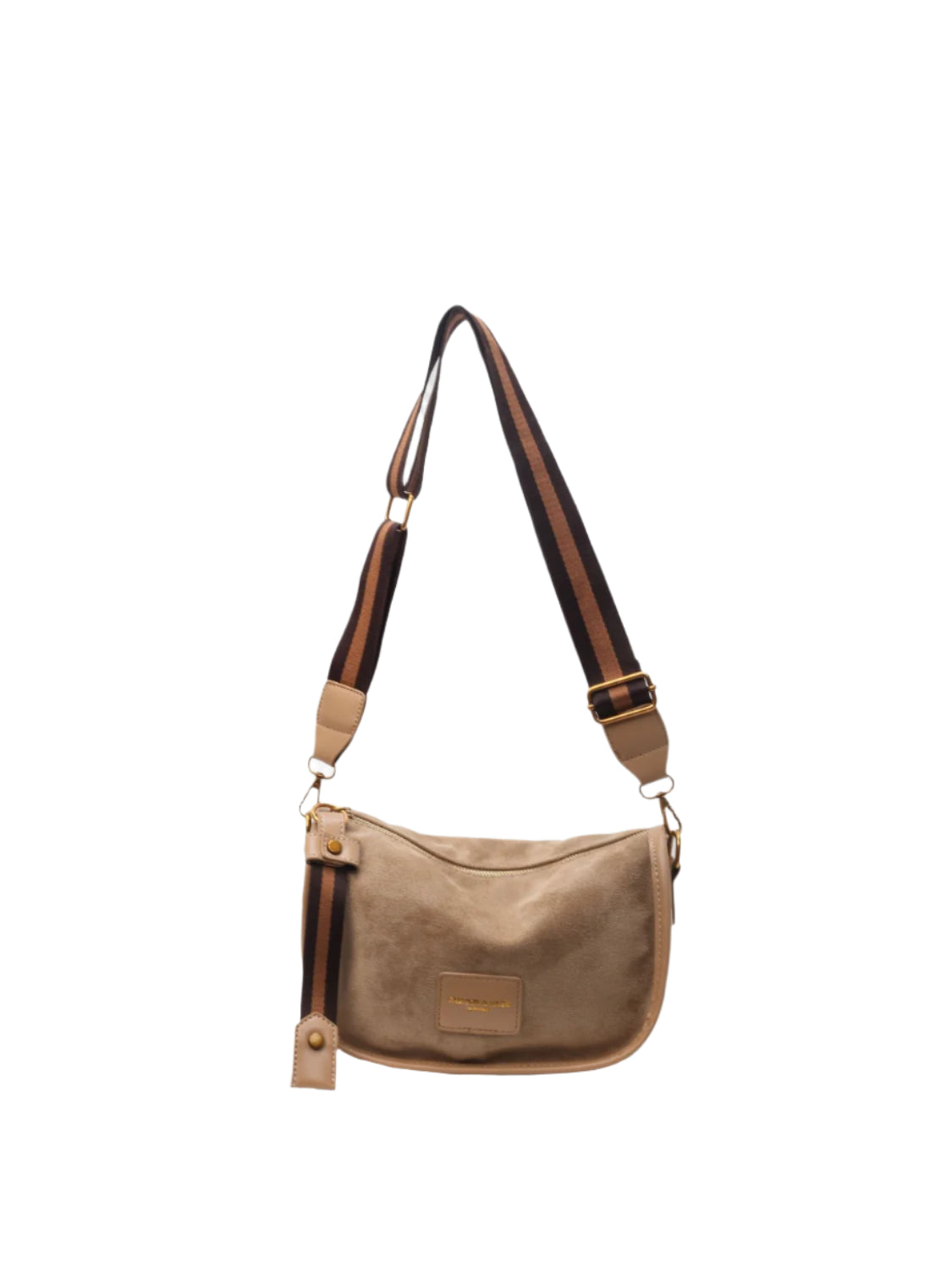 Suede Adjustable Strap Shoulder Bag