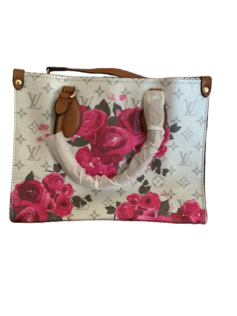 Pink Rose Medium Tote Purse