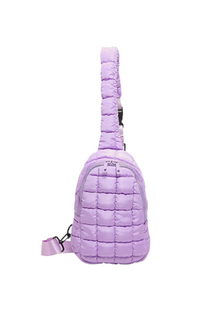 Quilted Nylon Crossbody  Bag