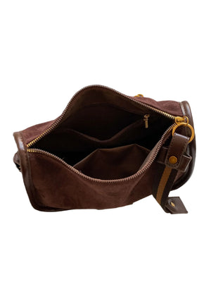 Suede Adjustable Strap Shoulder Bag